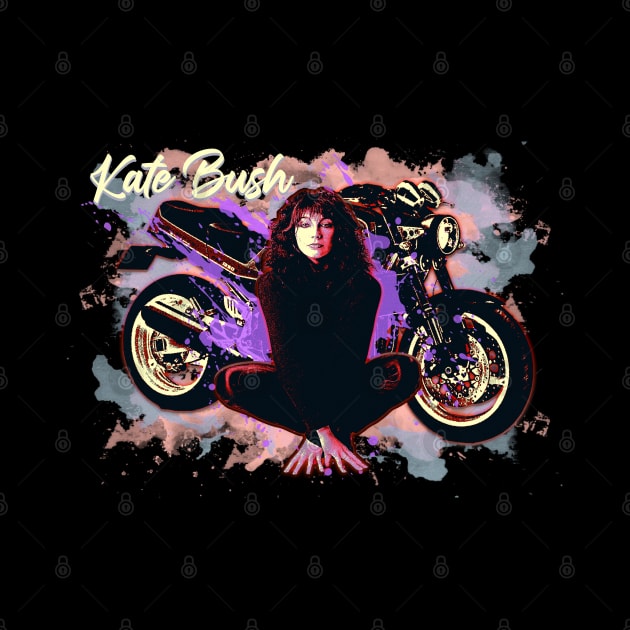 Retro Bike Kate Bush Fanart Design by Bingung Mikir Nama Design