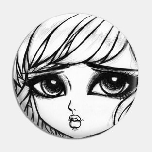 Sadness Eyes Pin