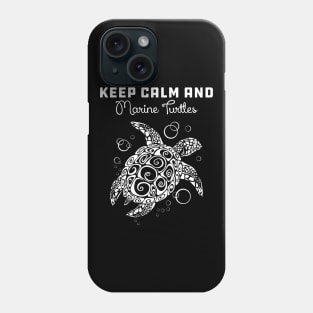 Marine Turtle - Keep calm and save marine turtles Phone Case