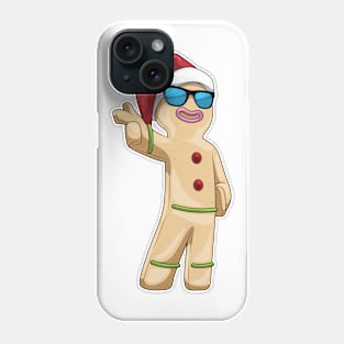 Gingerbread man Christmas Sunglasses Phone Case