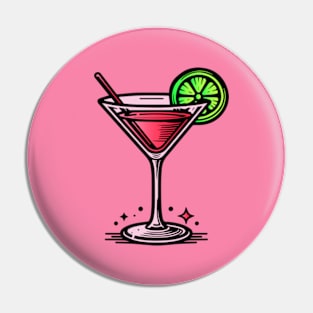 Cosmo Cocktail Pin