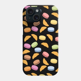 macaroon and croissant Phone Case