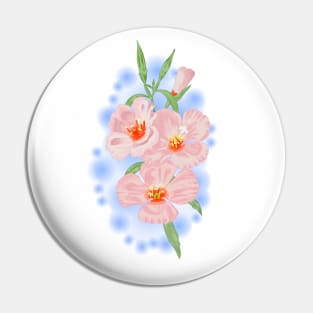 Blossom Bliss: Dive into Radiance with our Pink Floral Symphony Pin