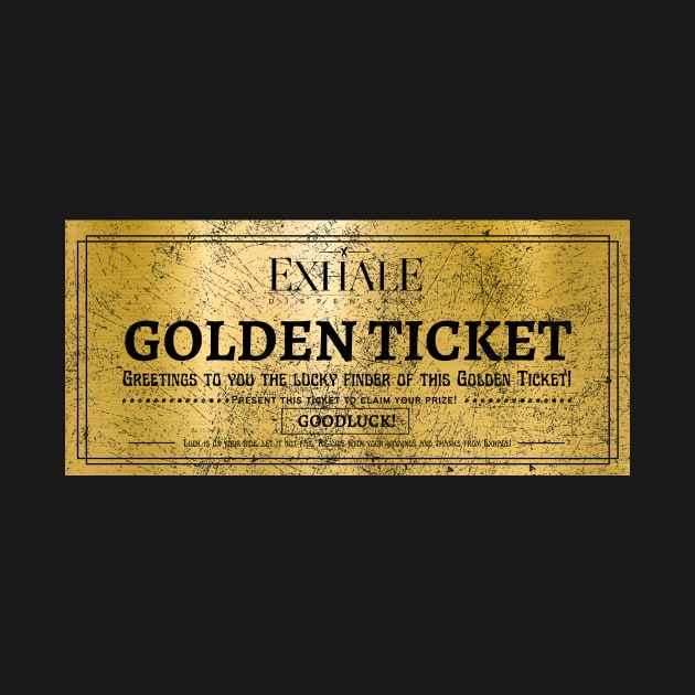 Vintage Willy Wonka Golden Ticket by Ridgway