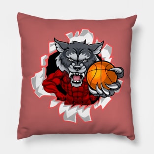 wolf ripping Pillow