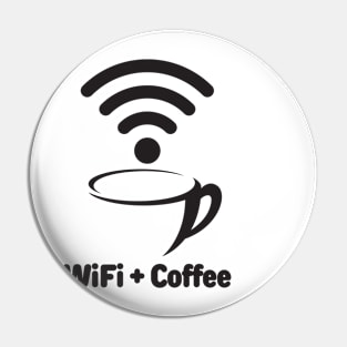 Wi-Fi and Coffee Pin