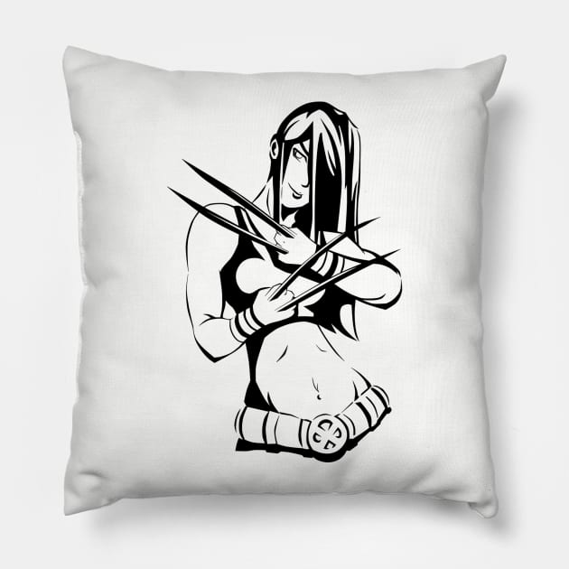 Marvel's X-23 Pillow by Reddn