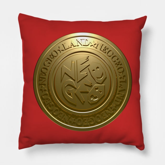 Neo Geo Land Token Pillow by CCDesign