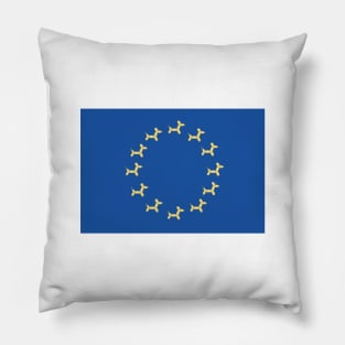 European Union Balloon Dog Flag Pillow