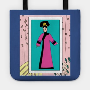 Colorful Retro Doll Tote