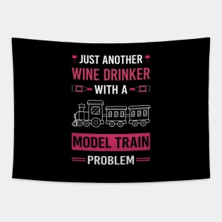 Wine Drinker Model Train Trains Railroad Railway Tapestry