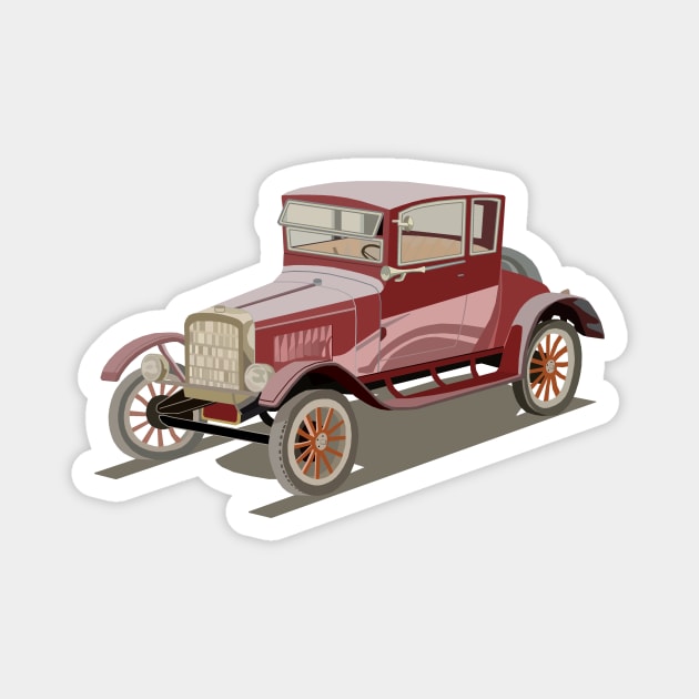 Vintage car Magnet by An.D.L.