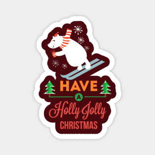 Holly Jolly Christmas Magnet