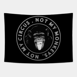 NOT-MY-CIRCUS-NOT-MY-MONKEYS Tapestry