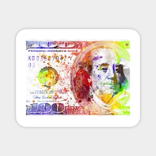 Dollar Bill Splash Magnet