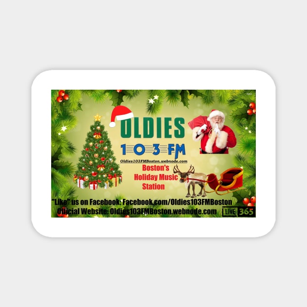 Boston's Holiday Music Station Oldies 103 Magnet by Oldies 103 FM Boston