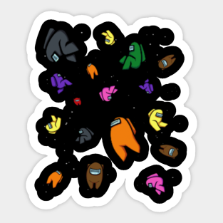 Among Us Merch Stickers Teepublic