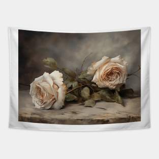 Roses Fading Away Tapestry