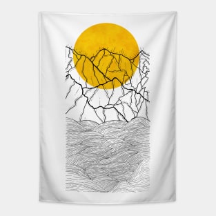 Sun hill waves Tapestry