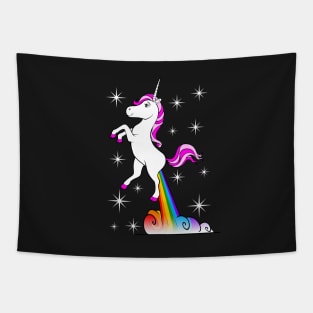 Unicorn Farting Rainbow Tapestry