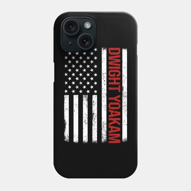 Graphic Dwight Proud Name US American Flag Birthday Gift Phone Case by Intercrossed Animal 