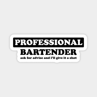 Professional Bartender - Humor Magnet