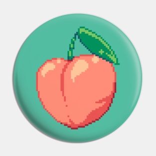 Peachy Pixels Pin