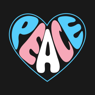 Transgender Peace Heart T-Shirt