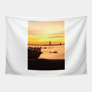 Harbour sunrise Tapestry