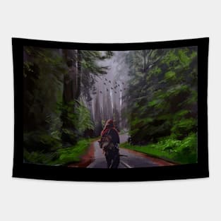 Red Hunter Tapestry