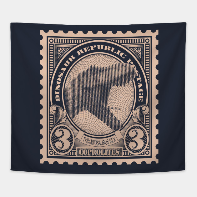 Dinosaur Republic Postage Stamp - Tyranosaurus