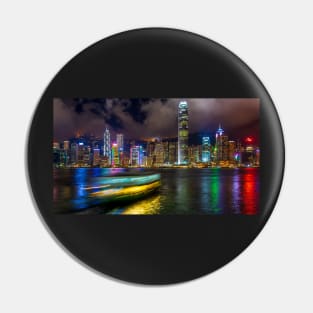 Cross The Harbour - Hong Kong River - Aesthetic Artwork Pin