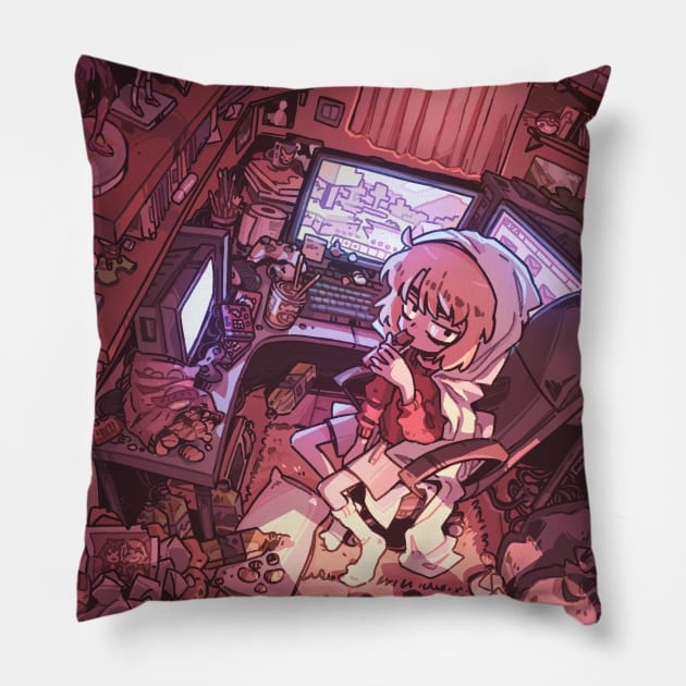 Hikikomori Pillow by carlesdalmau