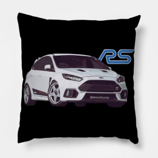 focus rs rallye sport white Pillow