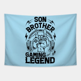 Son Brother Gaming Legend Gamer Gifts For Teen Boys Gaming Vintage Tapestry