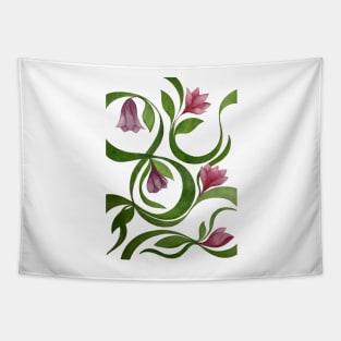 hand drawn floral pattern Tapestry