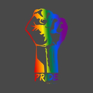 Pride Black Lives Matter Raised Fist T-Shirt