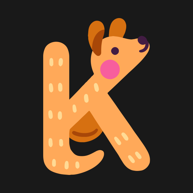 Letter K animal alphabet back to school - Letter K - T-Shirt | TeePublic