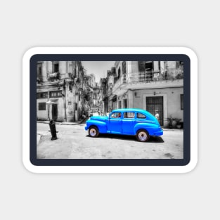 Blue Car, Havana, Cuba, Magnet