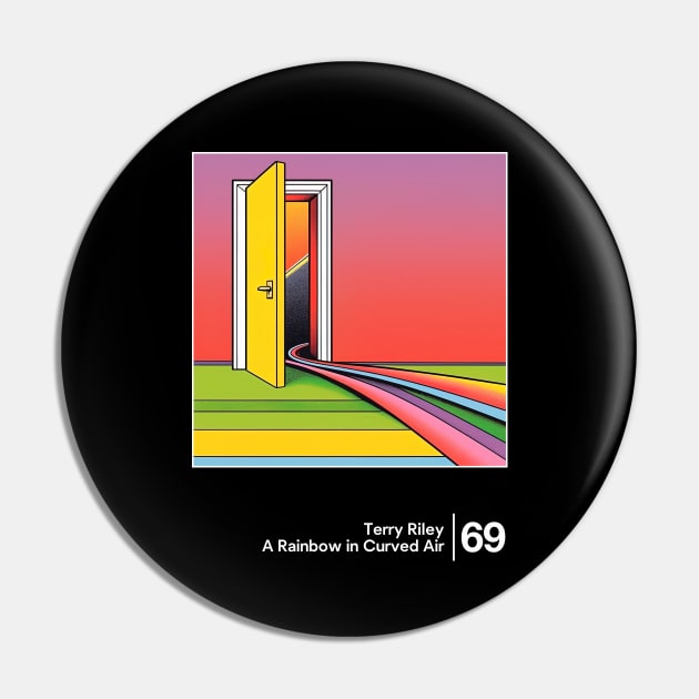 Terry Riley / Original Minimalist Graphic Artwork Design Pin by saudade