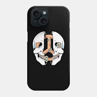 Skull and peaces Phone Case