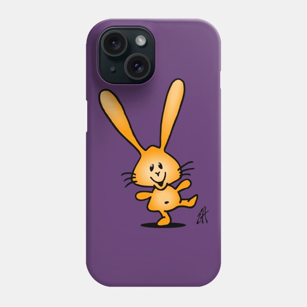 Dancing bunny Phone Case by Cardvibes