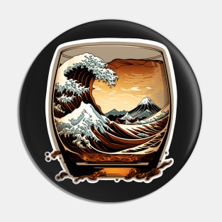 Whiskey Wave Pin