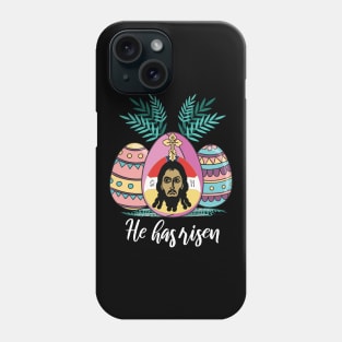 Orthodox Easter Egg Cross Greek Lent Scripture Phone Case