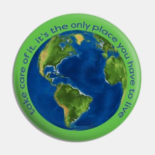 save the planet Pin