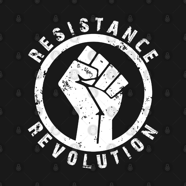 Resistance Revolution Black Power Fist Protestor Design by TeeShirt_Expressive