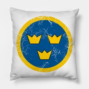 Flygvapnet Swedish Airforce Roundel Pillow