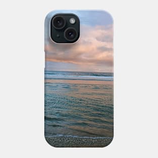 Sunset at the beach, aesthetic orange sky, down Phone Case