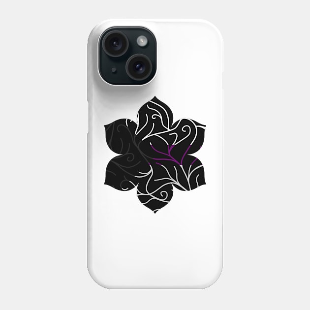 Black Velvet, Demisexual Flag Vines Phone Case by StephOBrien