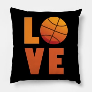 Girls basketball love t shirt for women teens tweens Pillow